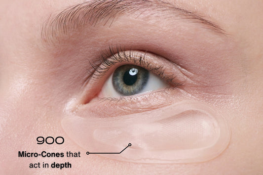 900 micro-cones of active ingredients to treat dark circles, wrinkles, and puffiness