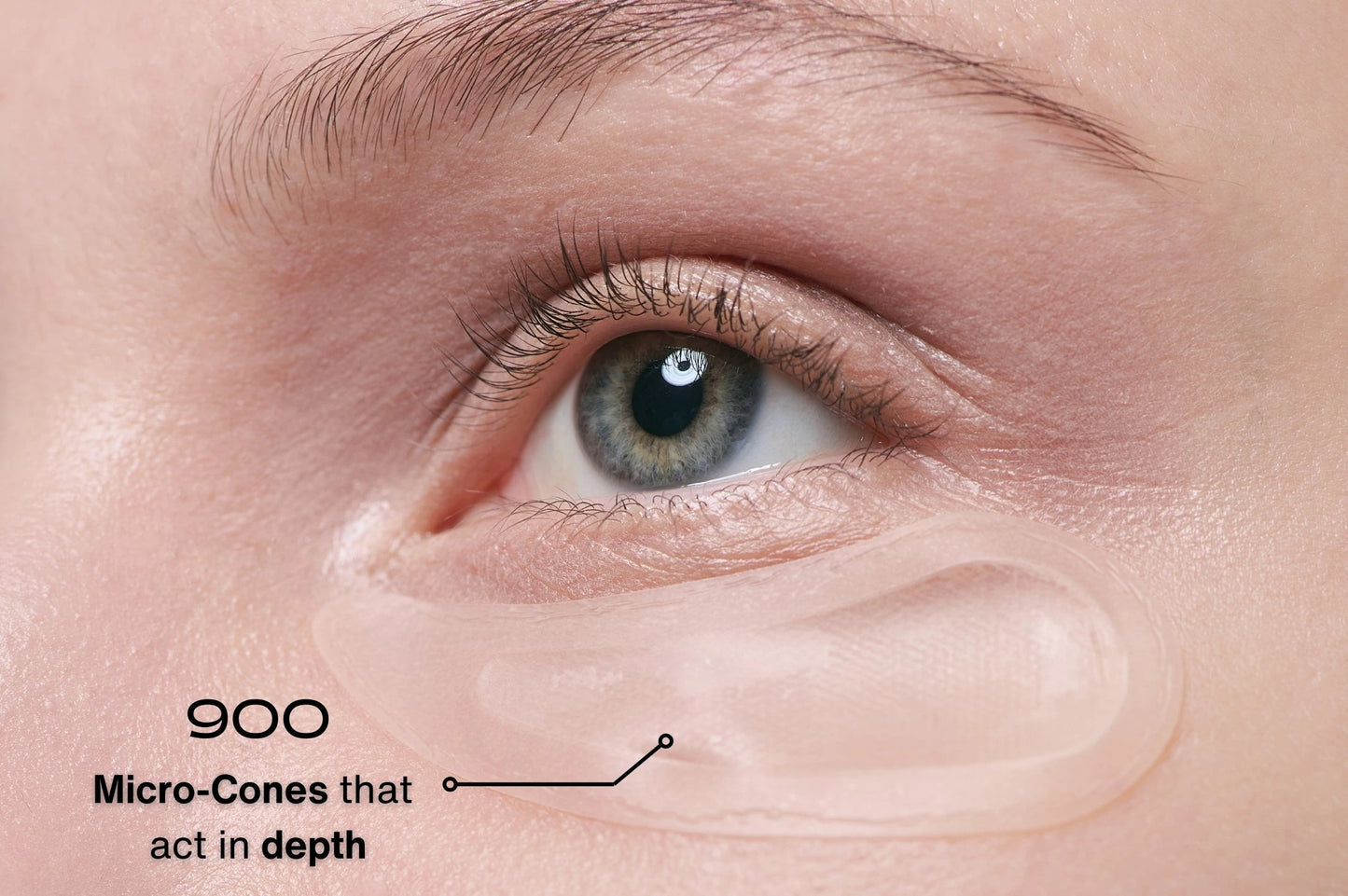 900 micro-cones of active ingredients to treat dark circles, wrinkles, and puffiness