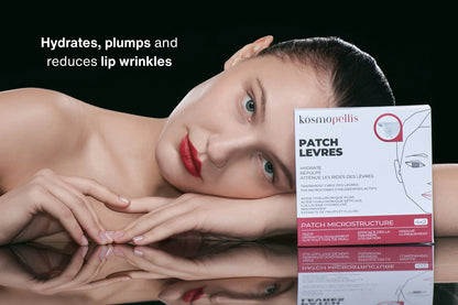 Box of microneedle lip patches to deeply moisturize, plump, and smooth the lips